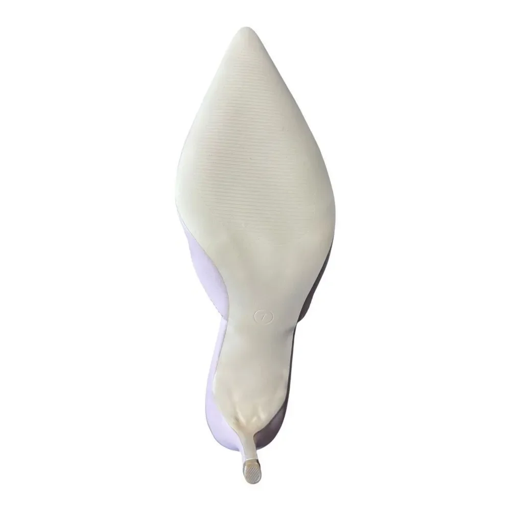 NEW Lulus Frae Naked Hazelnut Natural Pointed Toe Mules Size 7 Stiletto Heel 2